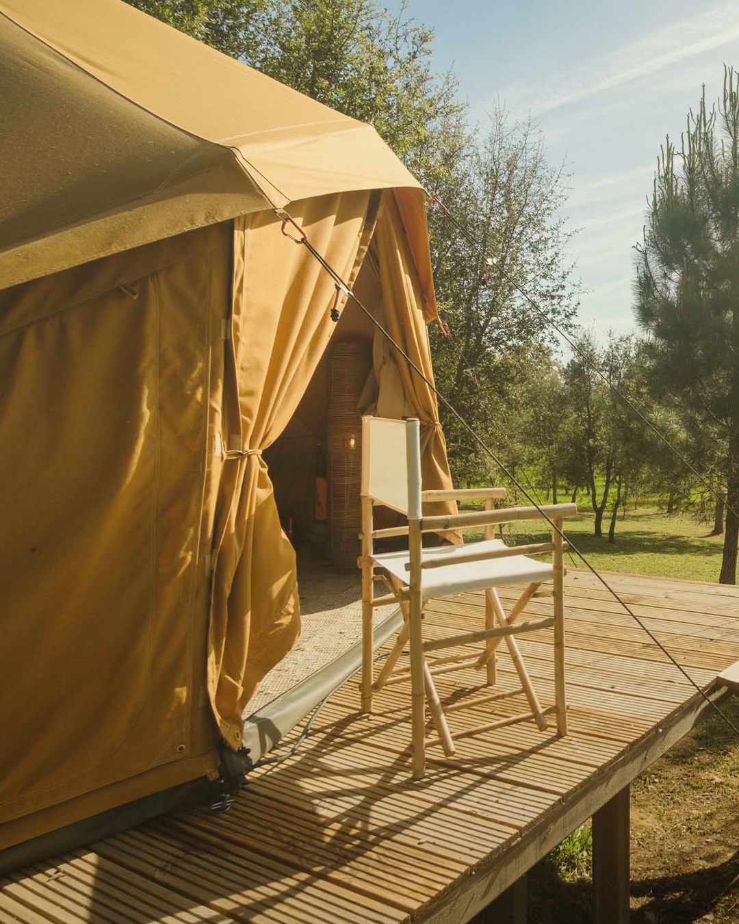 Glamping de luxe & repas végétariens